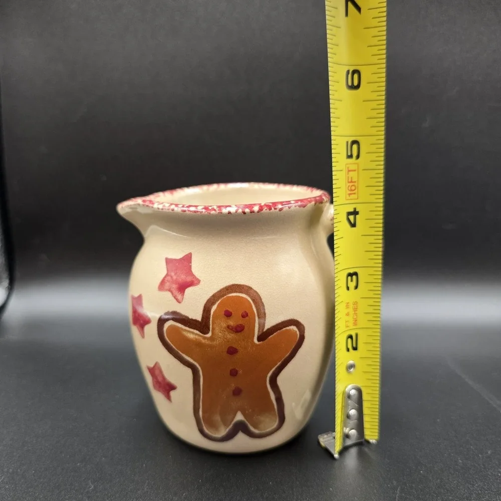 Loomco Gingerbread Man Creamer Pitcher 4.25